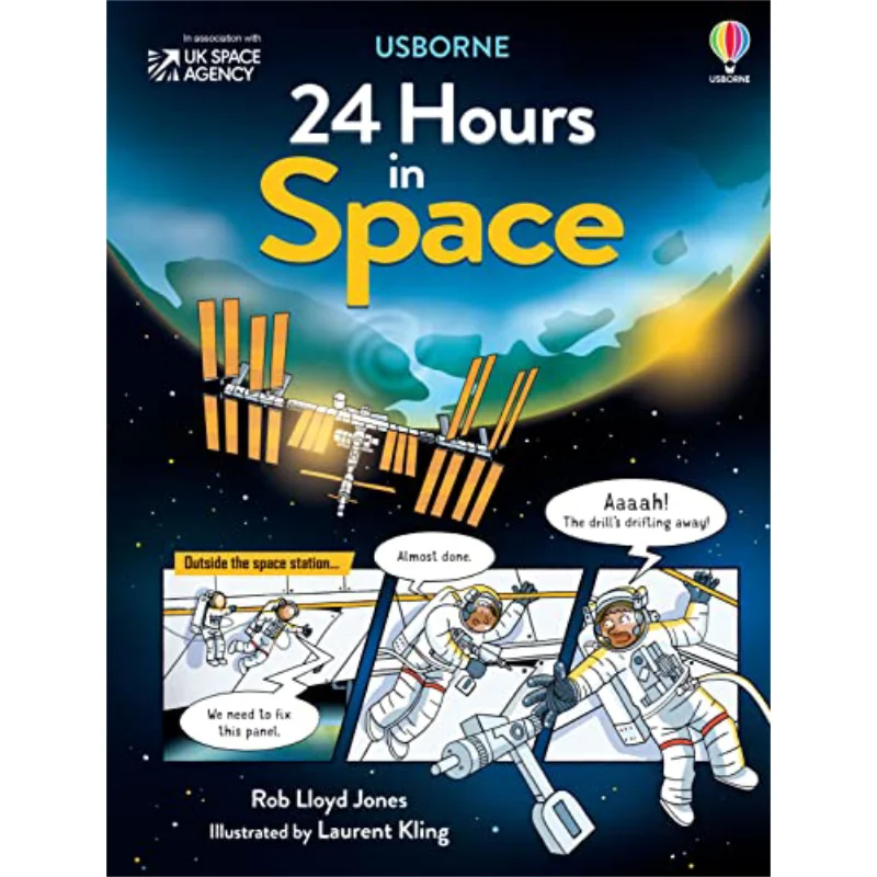 

24 Hours In Space Rob Lloyd Jones Usborne Publishing 9781474986335 Book