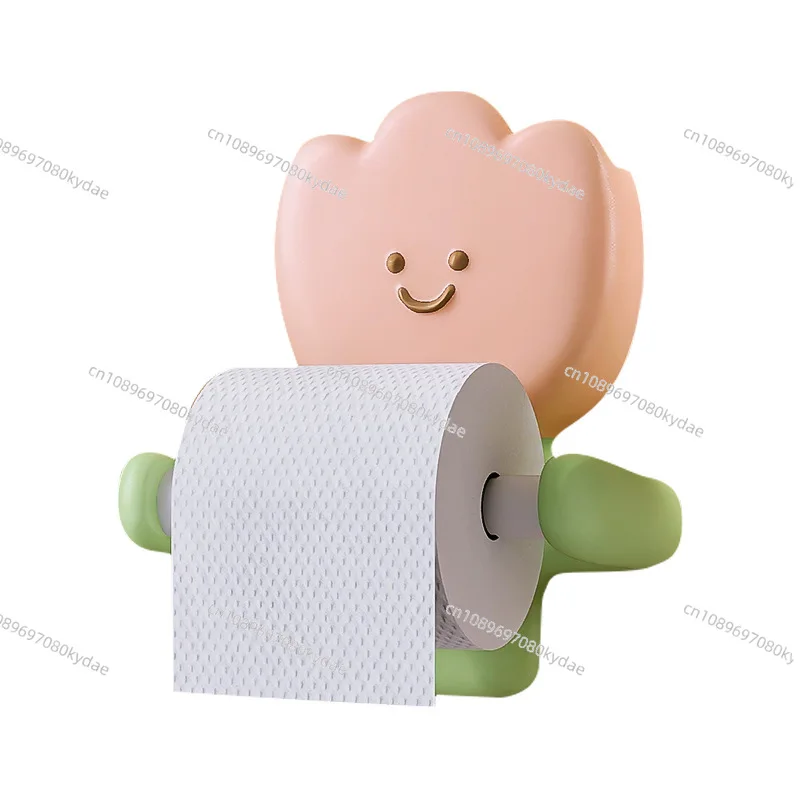 Creative Tulip Tissue Holder Roll Paper Shelf Carton