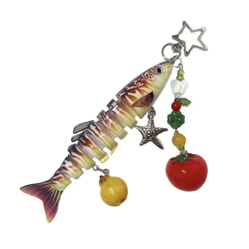 A52E Beweglicher Miniatur-Fischschlüsselaufsatz aus wasserdichtem Material für den Außenbereich – Detail 3