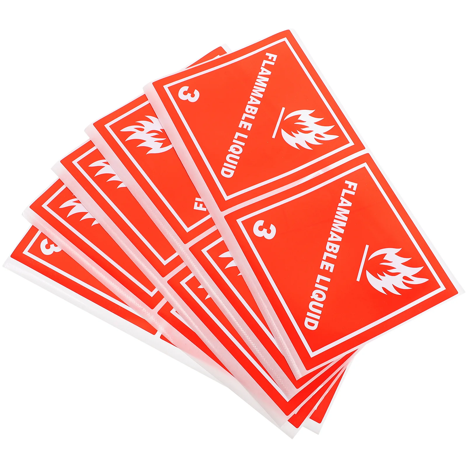 20 Pcs Warning Label Shipping Stickers Liquid Caution Signs Adhesive Labels Decal Fire Extinguisher Water Bottle