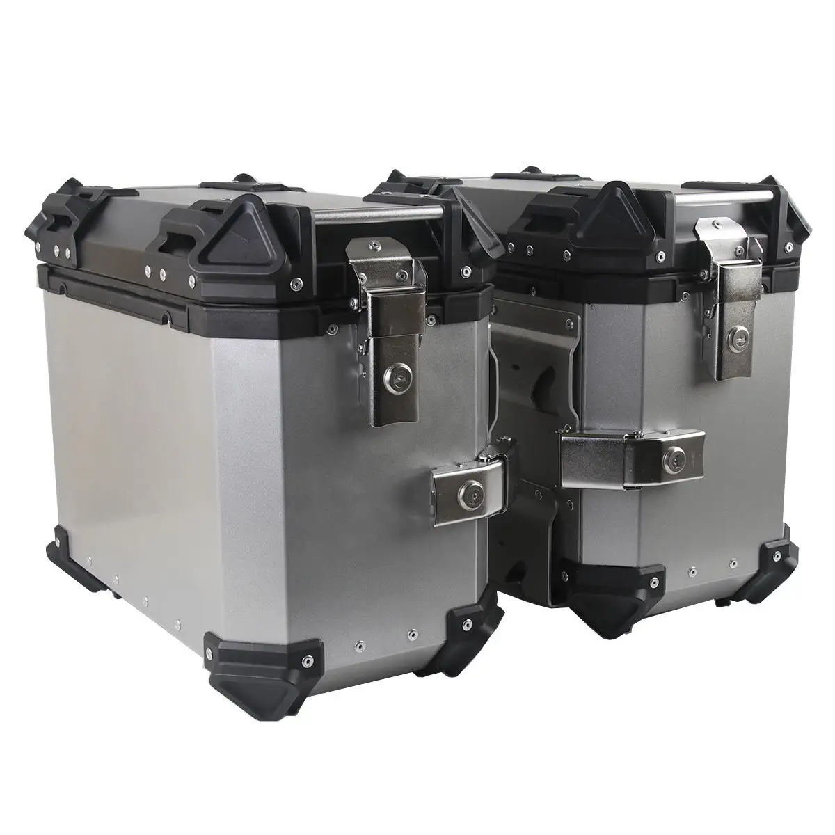 2026 Motorcycles Side Saddle Bags Luggage Cases Saddlebags Tool Box Storage Trunk Universal Toolbox Rear Helmet Topcase 38L