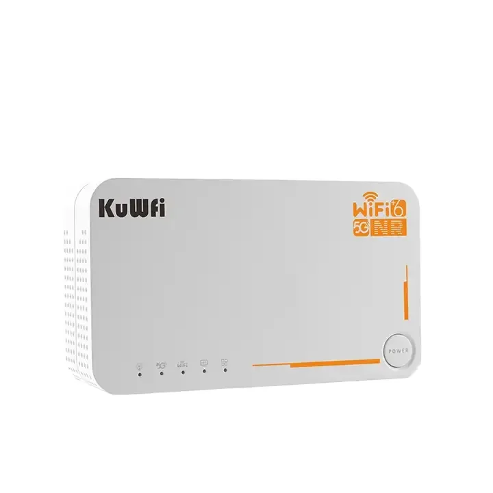 

KuWFi C160 WiFi 6 CPE Router Dual Band 3000Mbps WIFI Router 4000mAh Wifi Roteador 128 Users All Sim Support Router 5G Portable
