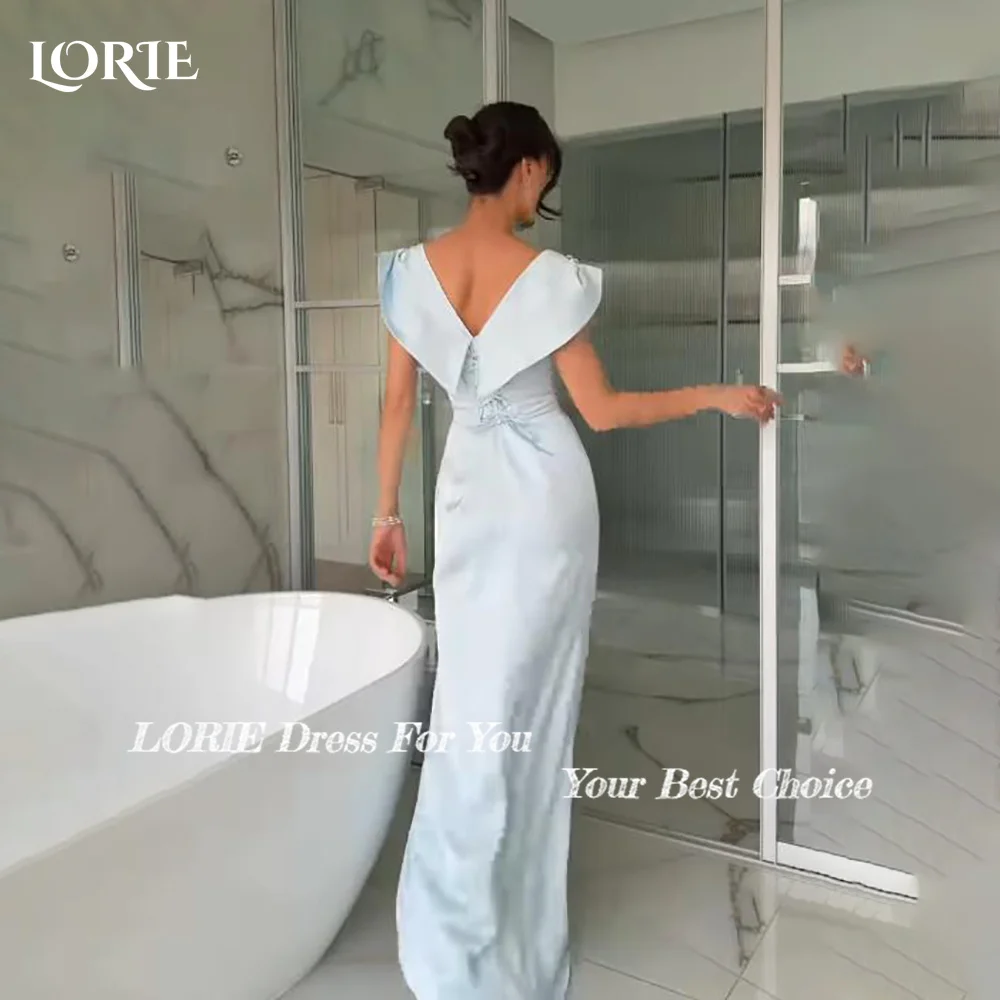 LORIE Sweetheart Mermaid Evening Dresses Sexy Satin Shiny Sparkly Evening Dress Saudi Party Prom Dress Customized 3