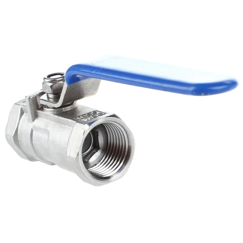 

B84B-6Pcs 1/2 Inch Lever Female/Female Ball Valves Long Handle 316 Stainless Steel WOG1000