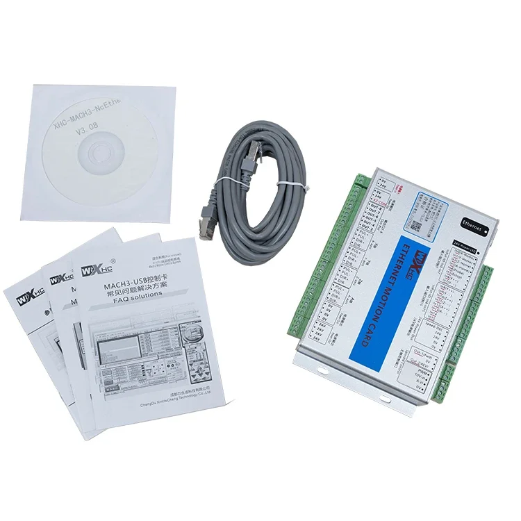 Wihc-placa controladora CNC MACH3 de 4 ejes, interfaz de puerto Ethernet, tarjeta de movimiento para enrutador CNC, controlador de grabado de madera MK4-ET