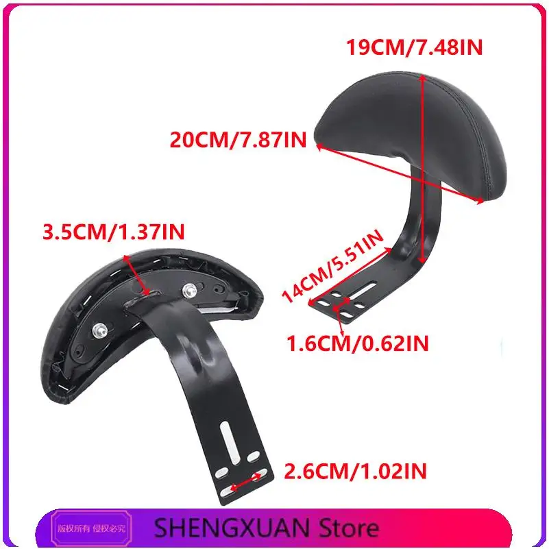 

NEW For Electric Bicycle Backrest Durable Wear Resistant Thick Sponge Ergonomic Wider Waist Support Universal Electric Safe