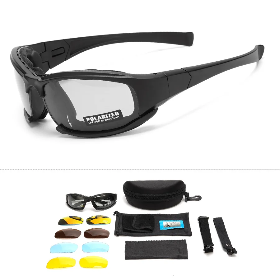X7 Tactical Goggles for Military Fans CS Shooting Polarized Outdoor Sports Cycling Windproof and Impact Resistant Goggles Prote