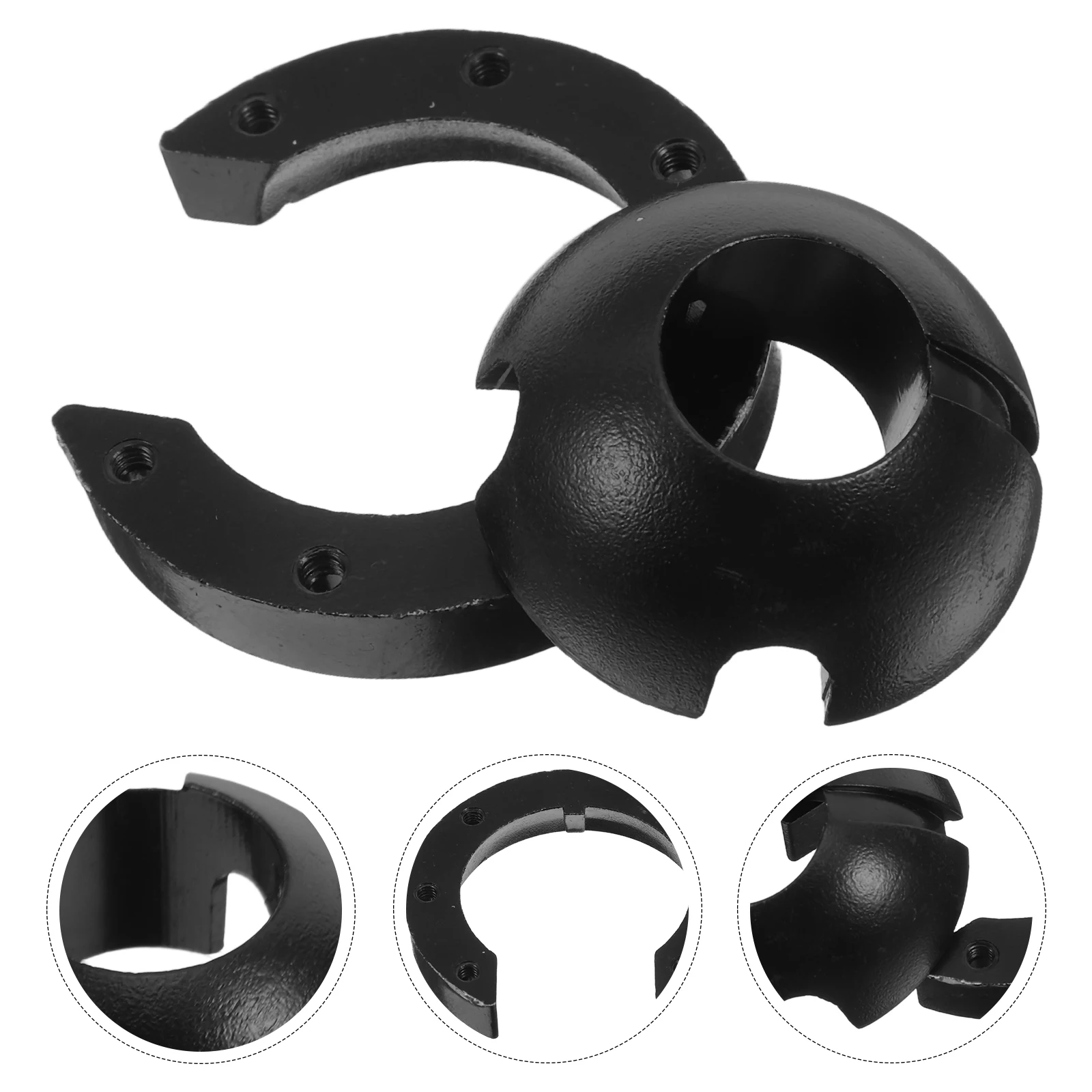 

1set Ceiling Fan Mounting Kit Black Universal Bracket Hook Hanger Base Stand Durable Precision Design Easy Maintenance Wide