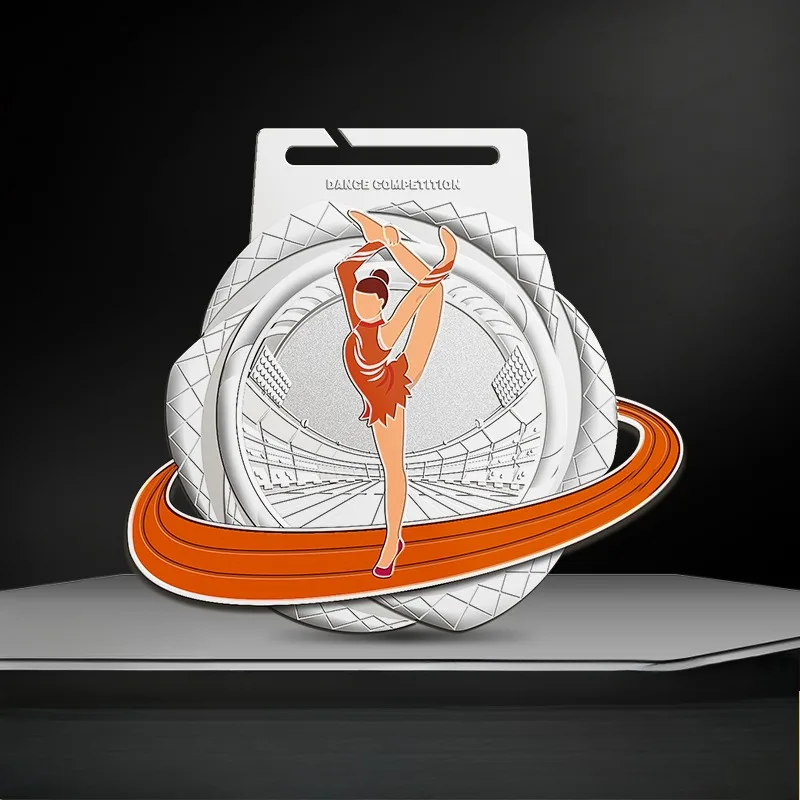Dance Medal Custom Custom Dance Competition Latin Dance Ballet Medal Trophy Crown Sub-third Gold Medal