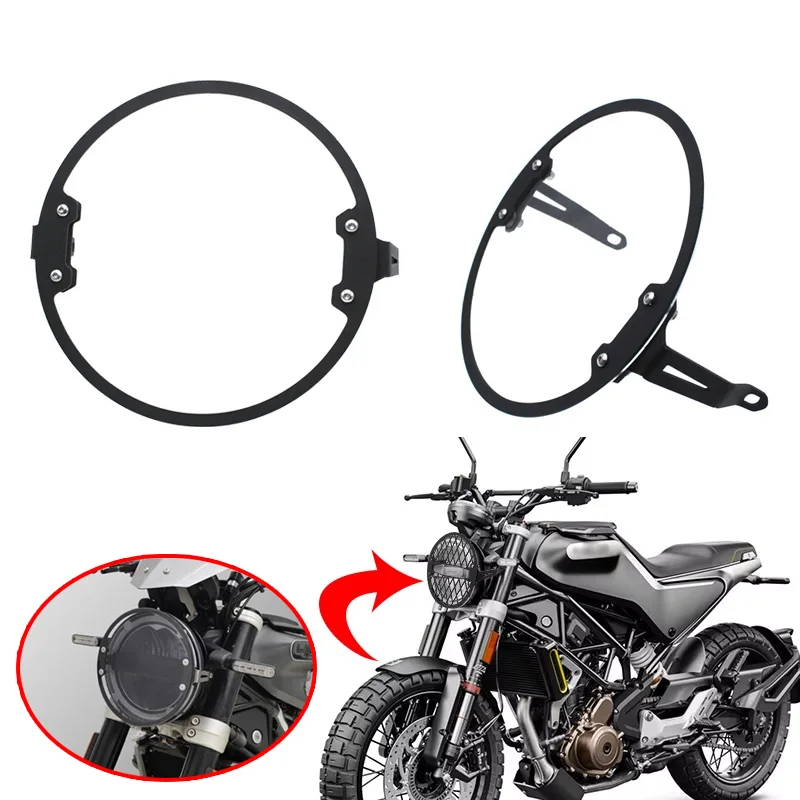 

Fit For Svartpilen 401 250 Vitpilen 401 2018 2019 2020 2021 2022 Motorcycle Accessories Headlight Grille Guard Protective Cover