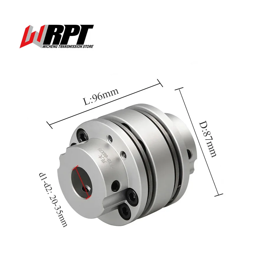 

CLTB Diaphragm Coupling Top Wire Type High Torque 8-Hole Step Diaphragm Coupling Flange Connection CLTB-87X96