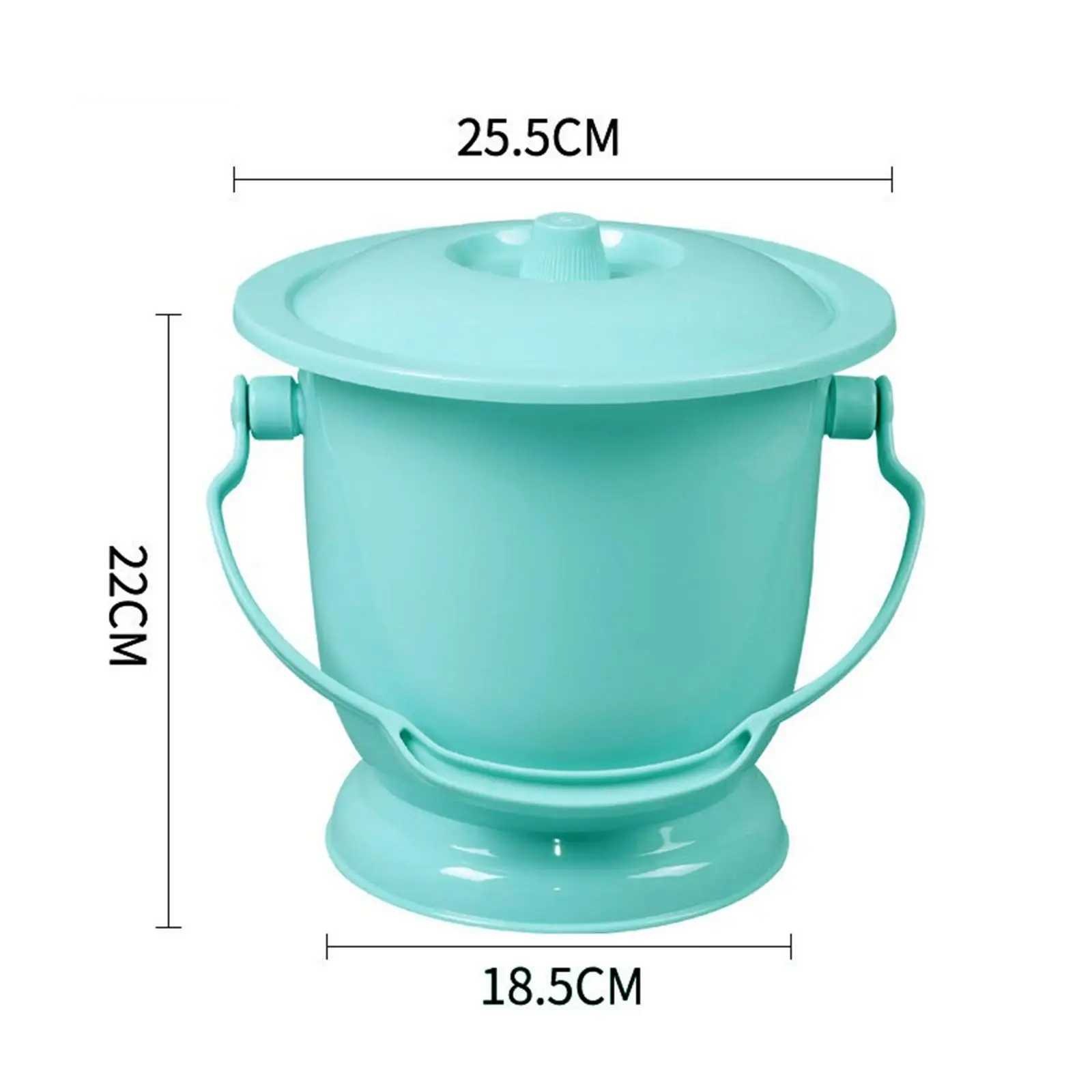 Chamber Pot with Lid Spittoon Bedpan Child Elder Home Use Urinal Bottle