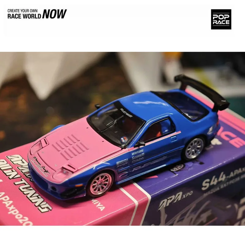 POPRACE 1:64 Tuoyi Foshan exposition de Modification modèle de voiture limitée Eva 1087X S13 Echo Gao EVA trompette Machine Nissan voiture en alliage