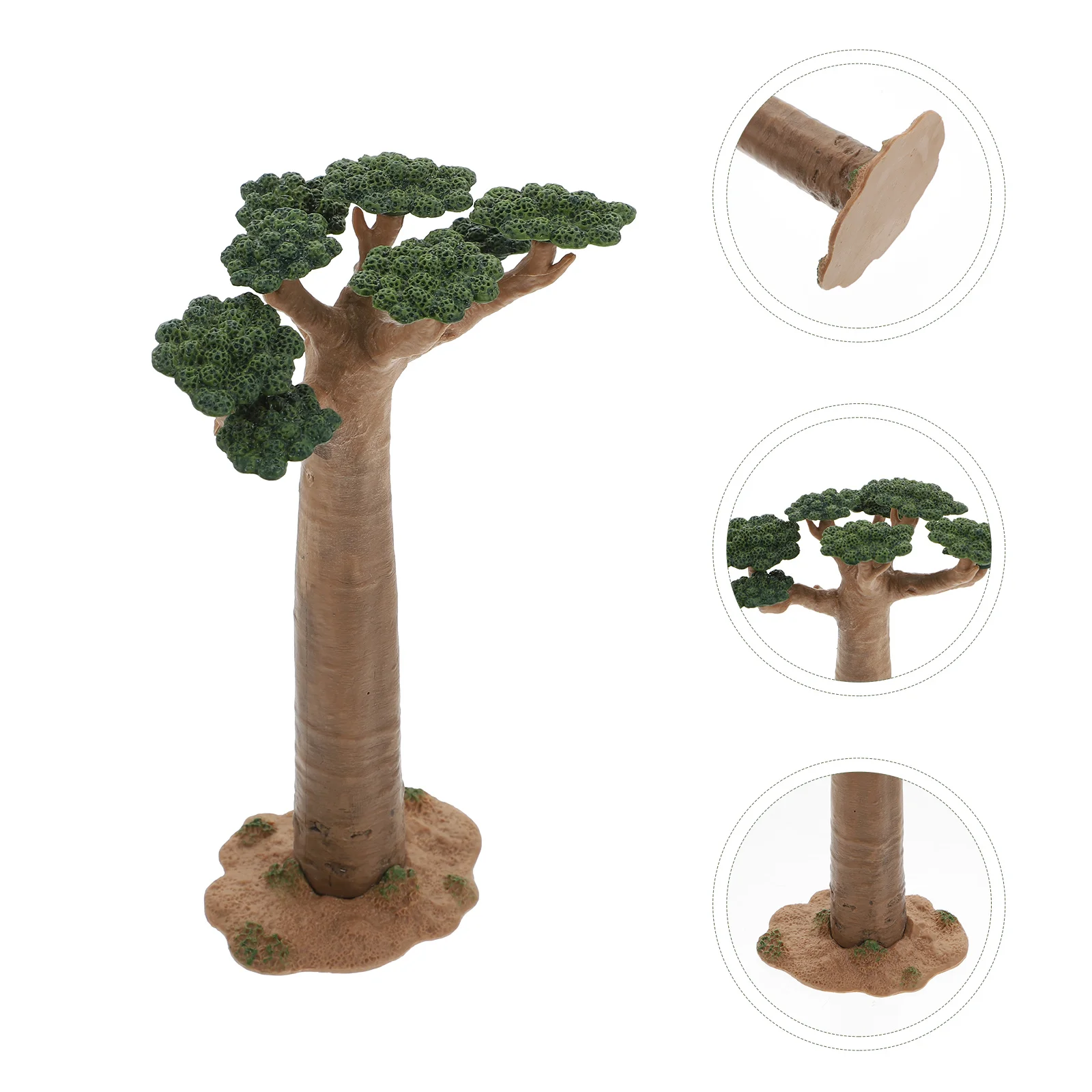 Woestijn Groene Plant Model Mini Landschap Decor Simulatie Ornamenten Glazen Boom Pvc