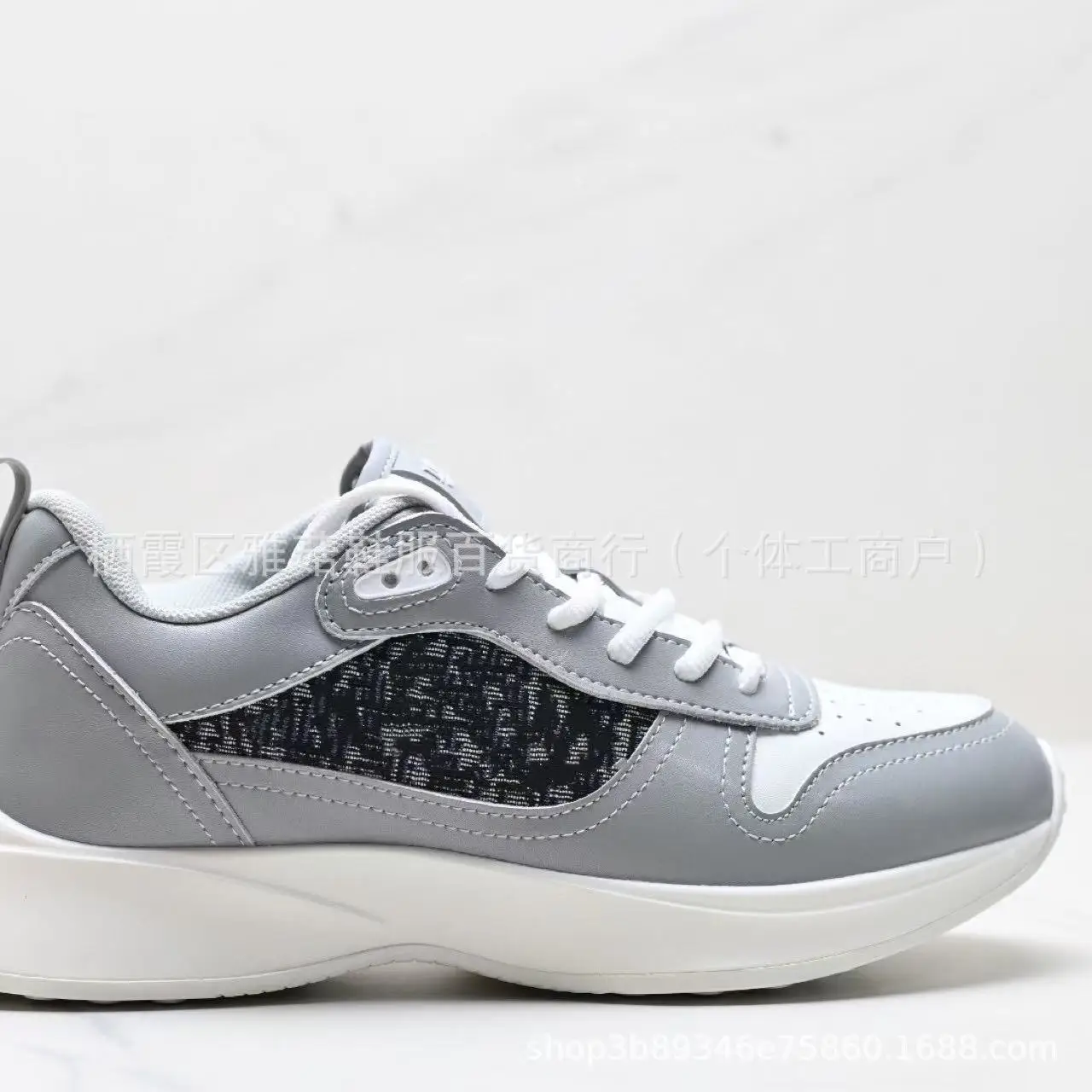 Fashionable Embroidered Low-Top Dad Shoes D-Home B25 Station Casual Thick-Heeled Sports Shoes for Men Retro Rubber Outsole