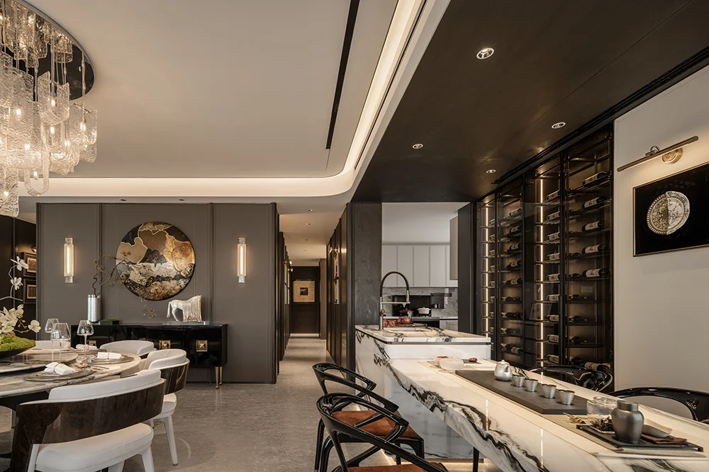 แผนผังการออกแบบตกแต่งภายในแสงสว่างของซานไห่ การวางแผนพื้นที่ การร่างบ้าน บ้านพักตากอากาศ ห้องนั่งเล่น การตกแต่งบ้านอย่างละเอียด