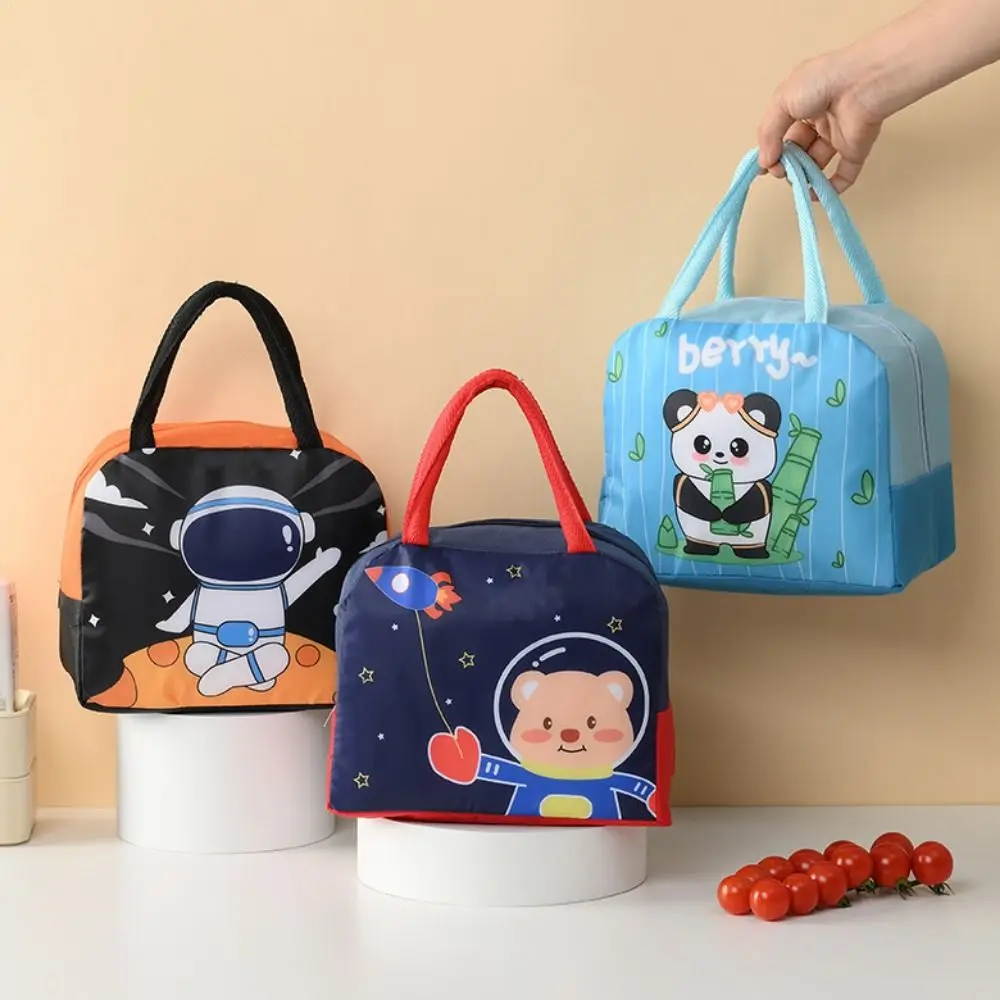 

Practical Cartoon Insulated Lunch Bag Aluminum Foil Thickened Thermal Meal Tote Bag Hand-held Waterproof Food Storage Bag School