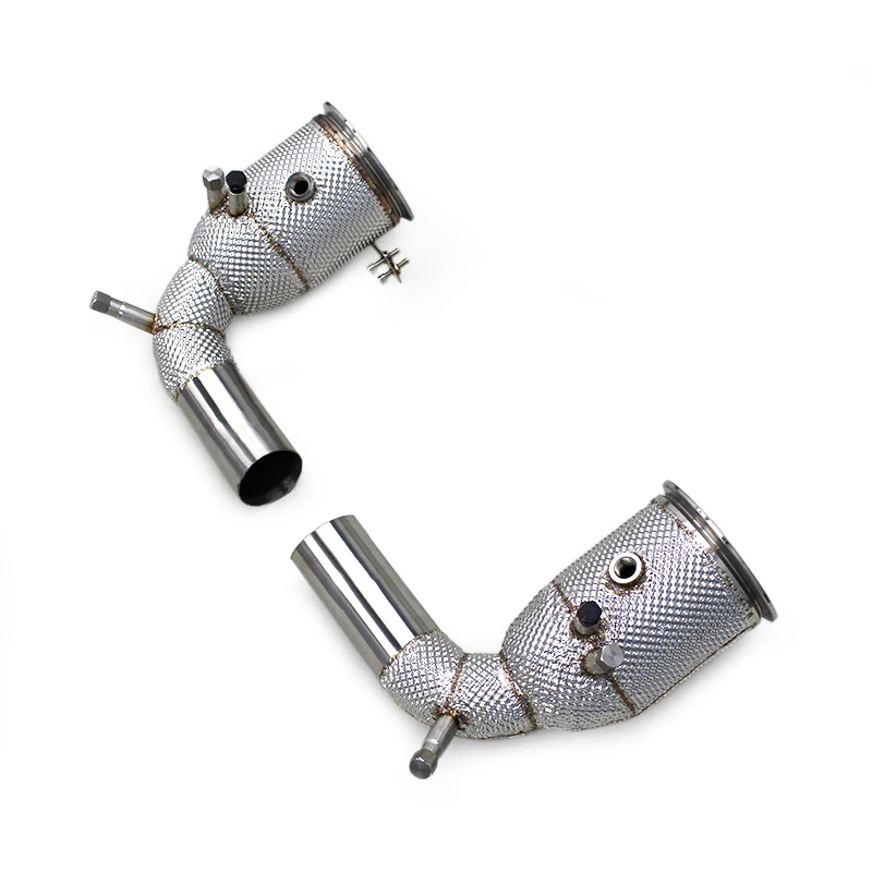 

Auto Free Flow Downpipe Header for 911 992 Turbo 2020-2023 Straight Down Pipe Header Race Sport Exhaust With OPF/GPF