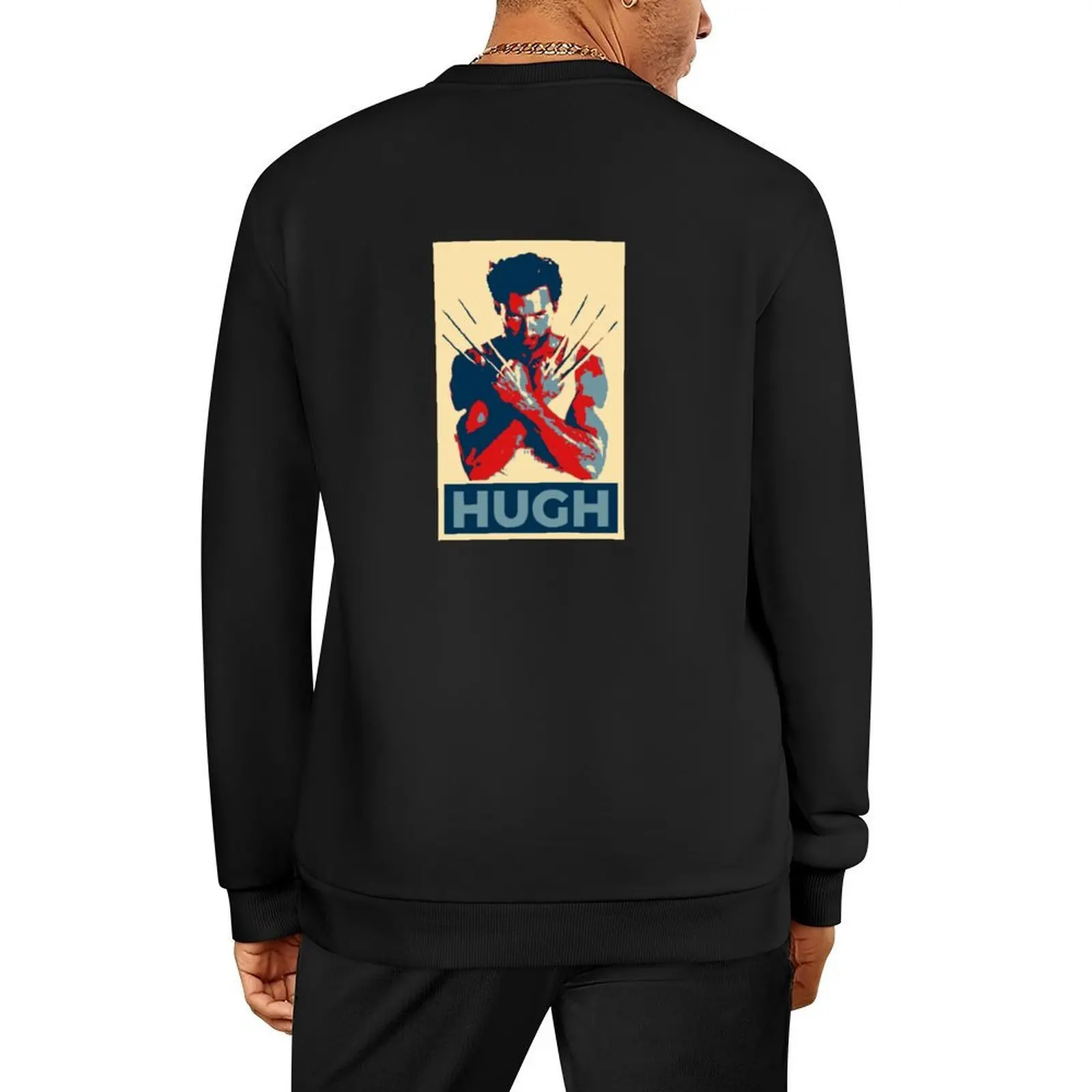 

Hugh Jackman poster Pullover mens designer clothes autumn mens clothing tracksuit men sweatshirt