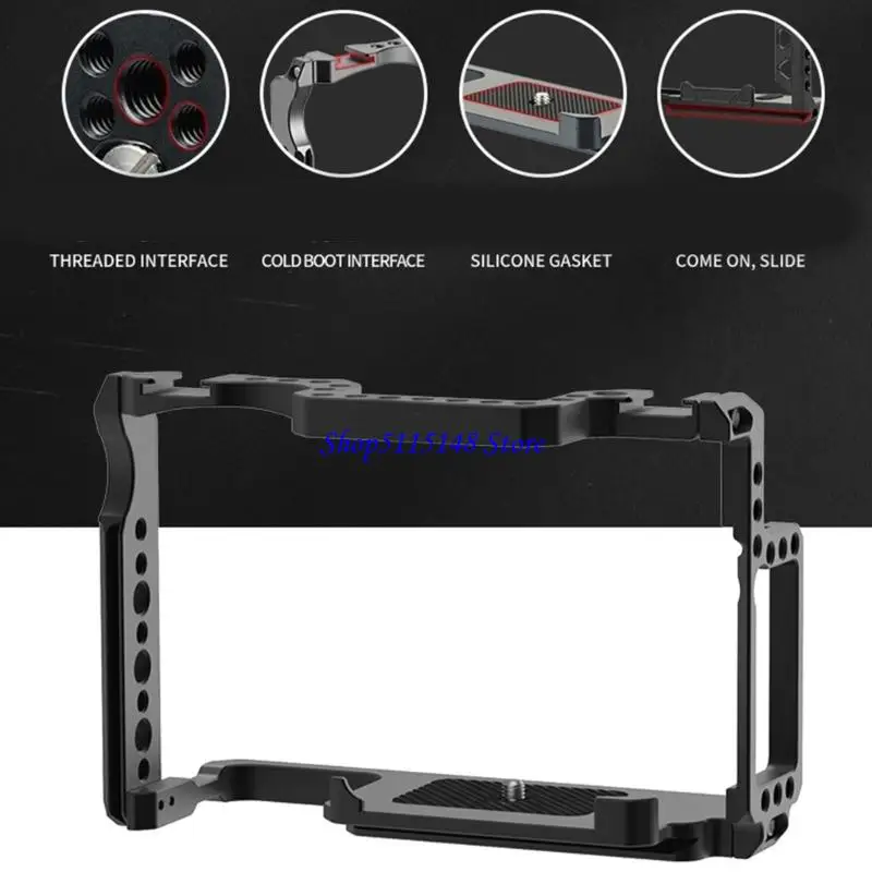 

F3MA Lightweight Aluminum Camera Cage for EOS5d2/5d3 5d4/ 6d2 Cameras Supports Multiple Video Accessories and Mounts