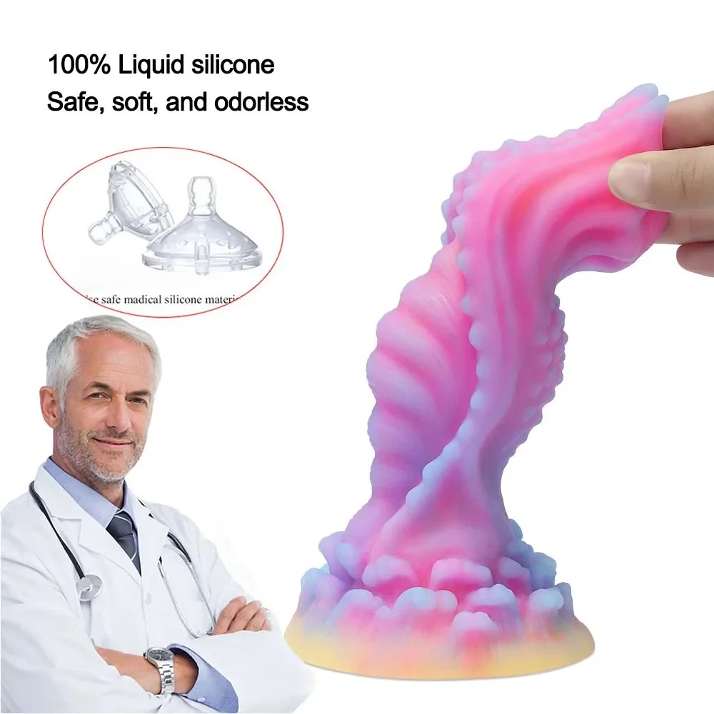 Plug anal en silicone souple pour femmes, gode anal Shoous, jouets sexuels pour adultes, bite, animal, monstres, cheval, pénis dragon, 18 +