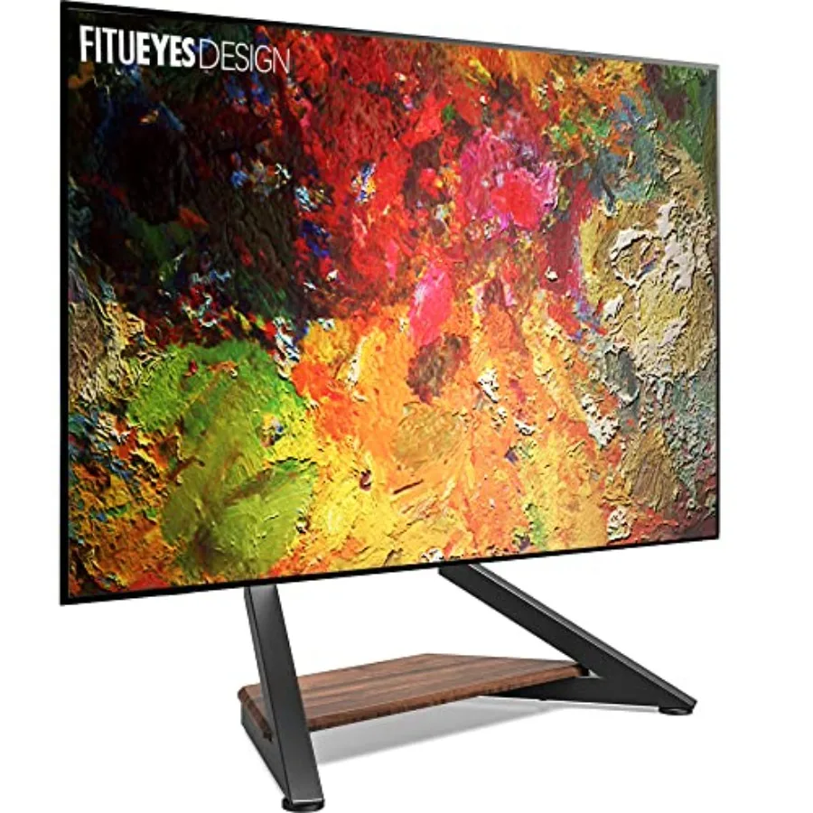 

Universal Tabletop TV Stand for 5586 Inch TVs with Height Adjustable Feature and Wooden Base Design Ideal for Living Room Home