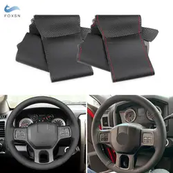 Car Steering Wheel Microfiber Perforated Leather Cover Trim For Dodge RAM 1500 Classic 2012-2022 2500 3500 5500 2012-2018