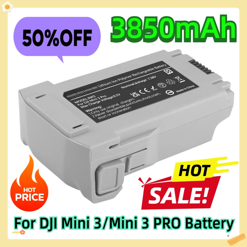 

For DJI Mini 3/Mini 3 PRO Battery 3850mAh