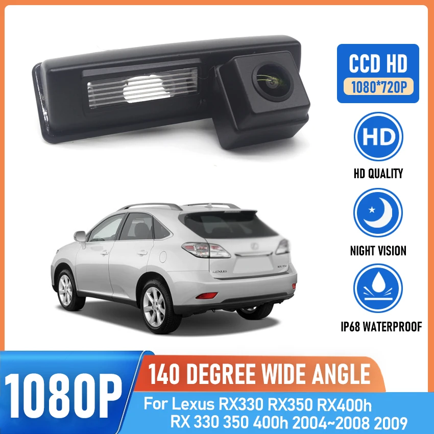 

Car Rearview Rear View Camera Parking AUTO HD CCD CAM Accessories Kit For Lexus RX330 RX350 RX400h RX 330 350 400h 2004~2009