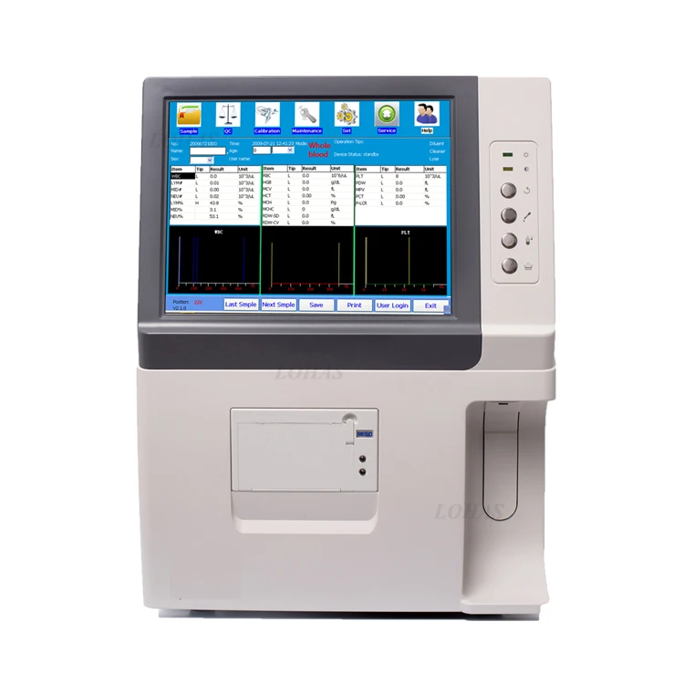 LHSmart-I Cost-effective 60 Test Per hour Full Auto Hematology Analyzer Price Open Reagent System Blood  Machine