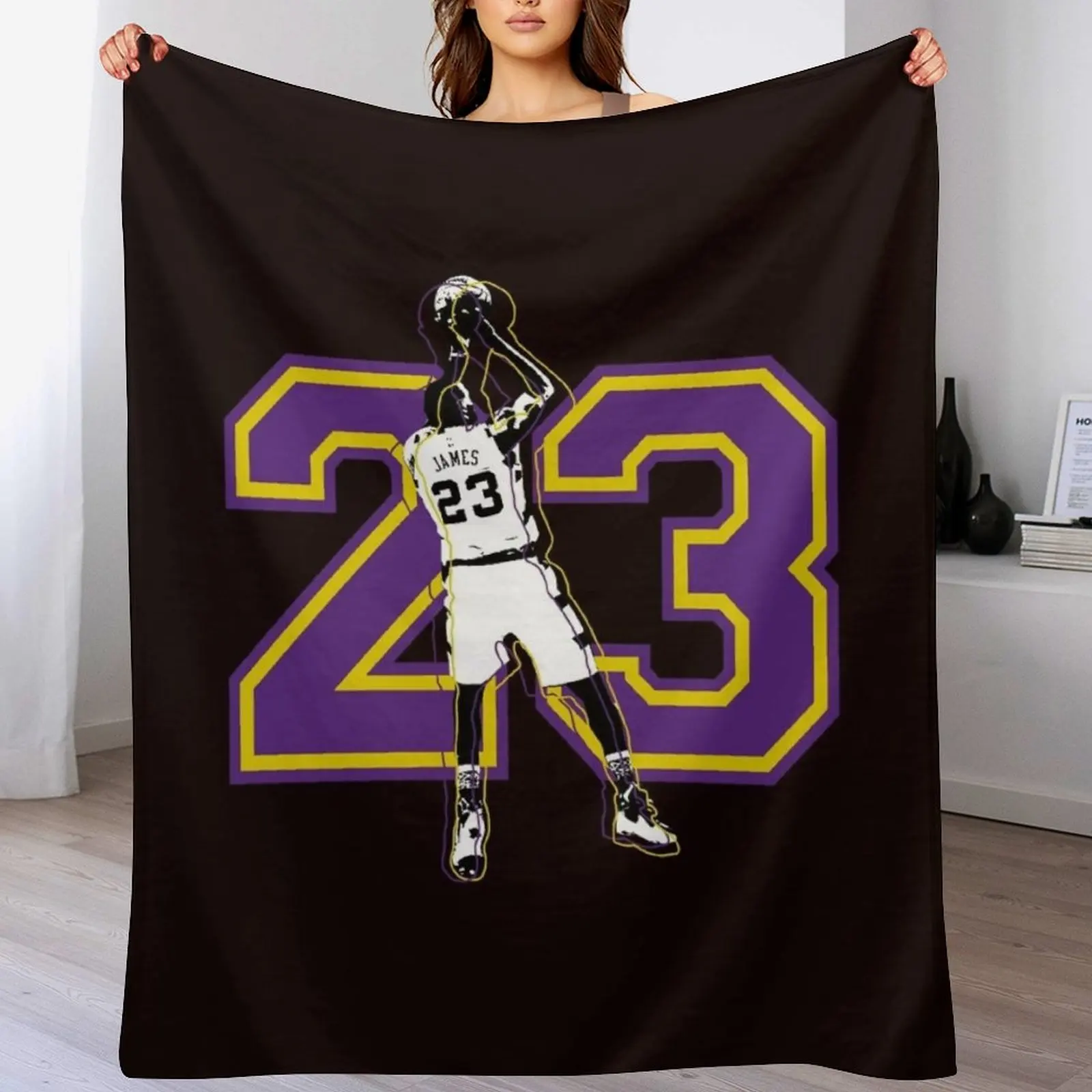 Lebron James 23 Throw Blanket Bed Luxury Throw Luxury Blankets