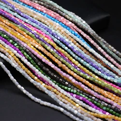 Natural Column Shape Shell Mother of Pearl Loose Spacer Beads for Needlework Jewelry Making DIY Bracelet Necklaces Handmade 14''