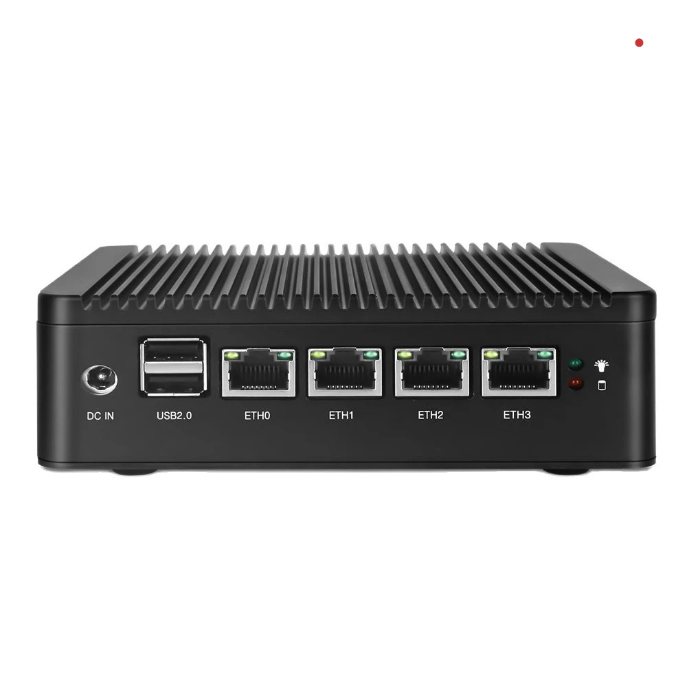 AN2 Quad Core Intel N4000/J4125 4 * I255 2.5G LAN Mini PC Fanless Soft Router HD-MI VGA Firewall Appliance AES-NI OPNsense ESXi