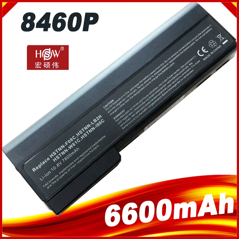 6600mAh  Battery For HP ProBook 6360b 6460b 6465b 6470b 6475b 6560b 6565b 6570b CC06 CC06X CC06XL HSTNN-LB2H HSTNN-W81