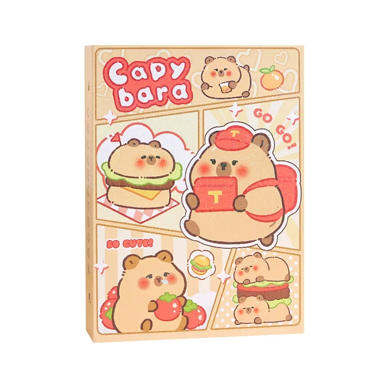 Anime Kawaii Cute Capybara Card Storage Book Girls Boys Polaroid Photo Album Postcard Card Holder Game Card Collect Binder Gifts