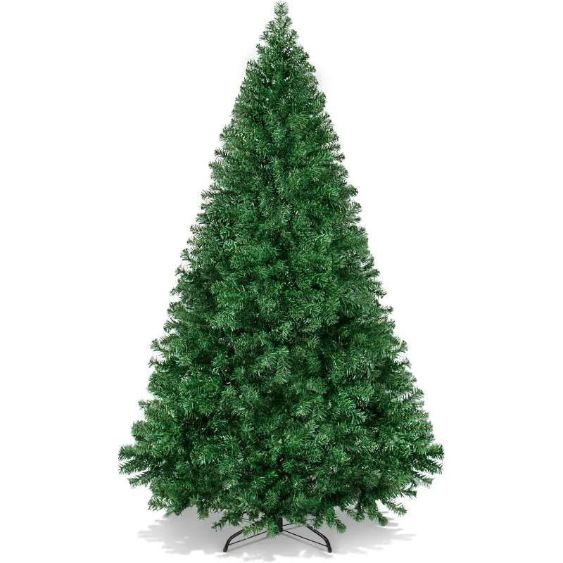 Best Choice Products Artificial Christmas Tree, 6ft Premium Unlit Hinged Design, Dense Branches Realistic Holiday Décor w