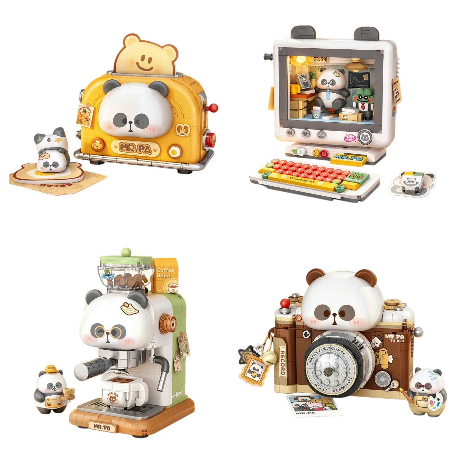 LOZ Retro Home Appliance Camera Coffee Machine Building Blocks Set Creative Toys Ornament Building Toys Adult Birthday Gift