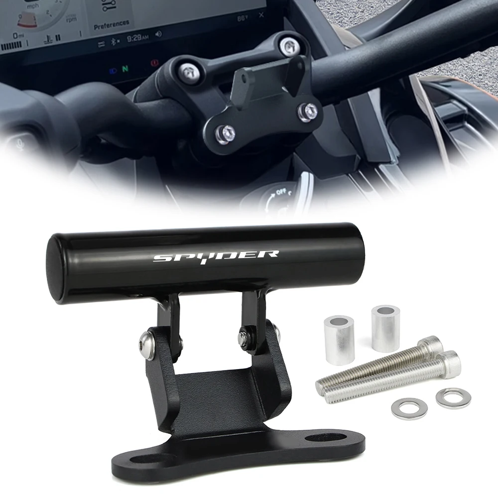 

Motorcycle For Can-Am Spyder F3 2015-2025 Spyder RT 2020-2025 CNC GPS Phone Holder Stand Navigation Handlebar Extension Bracket
