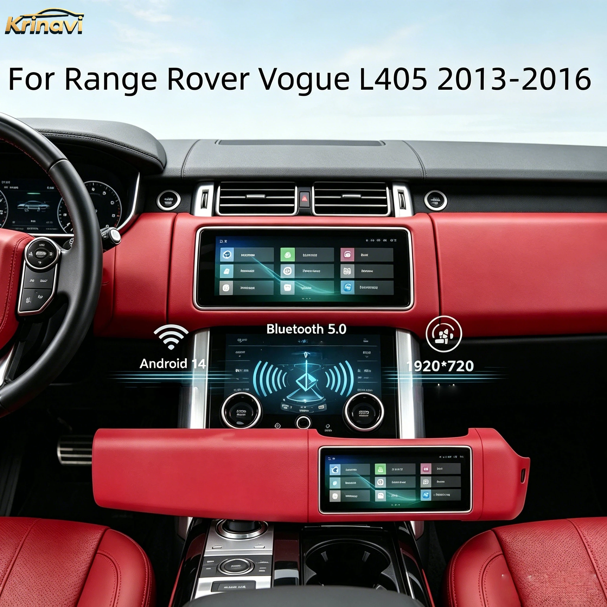 12.3 Inch Android 13 Car Radio For Range Rover Vogue L405 2013-2016 Multimedia Video Player GPS Navigation Head Unit DSP CarPlay