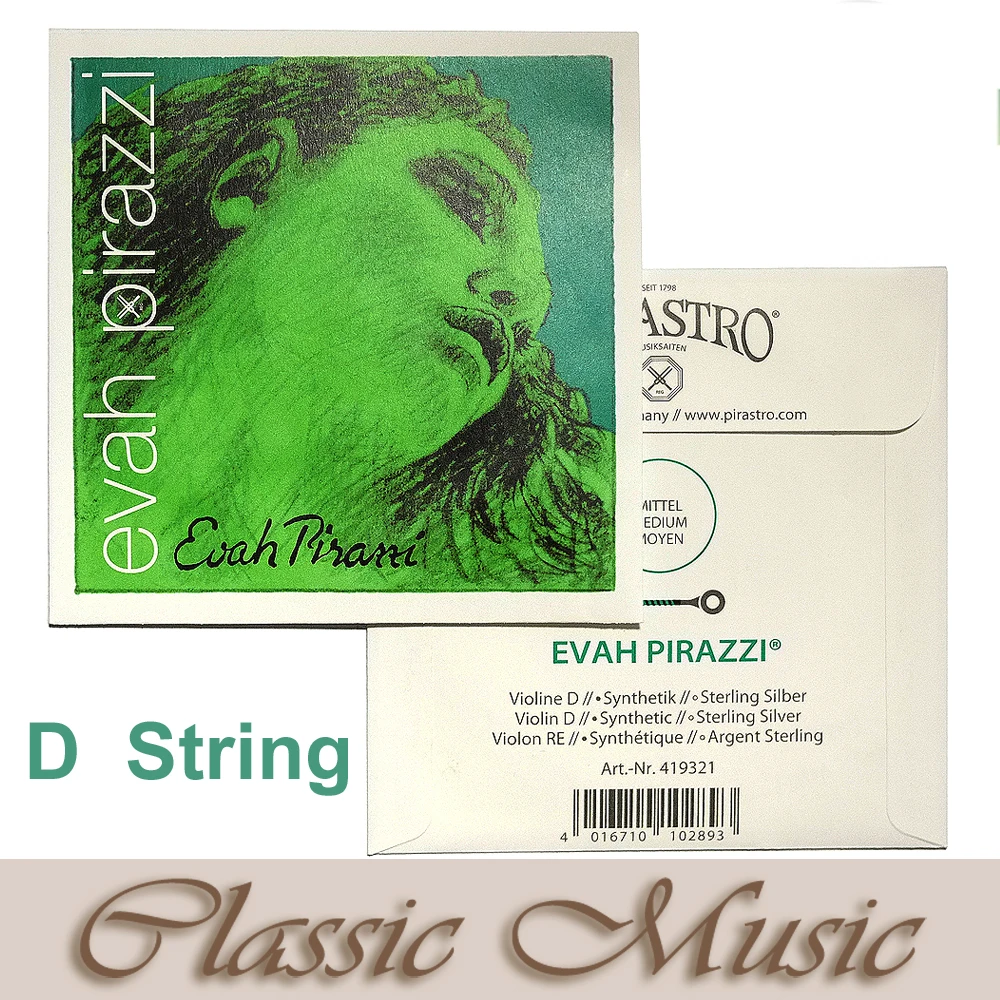 Evah Pirazzi  Violin Strings (419021) full Set, Ball End, made in Germany for 4/4