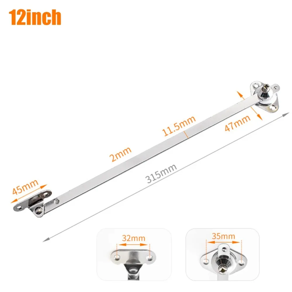 

6/8/10/12 Inch Cabinet Hinge Soft Down Adjustable Lift Up Flap Stay Hinge Zinc Alloy Sliding Rail Flap Stay Cupboard Furniture
