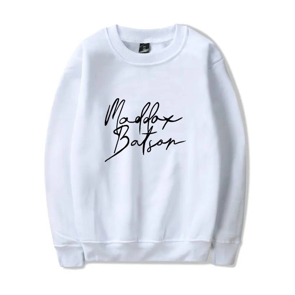 Maddox Batson Signature Hoodie Vintage 90s Merch Sweatshirt Harajuku Women Streetwear Outwear Unisex Sweatshirt Pullover