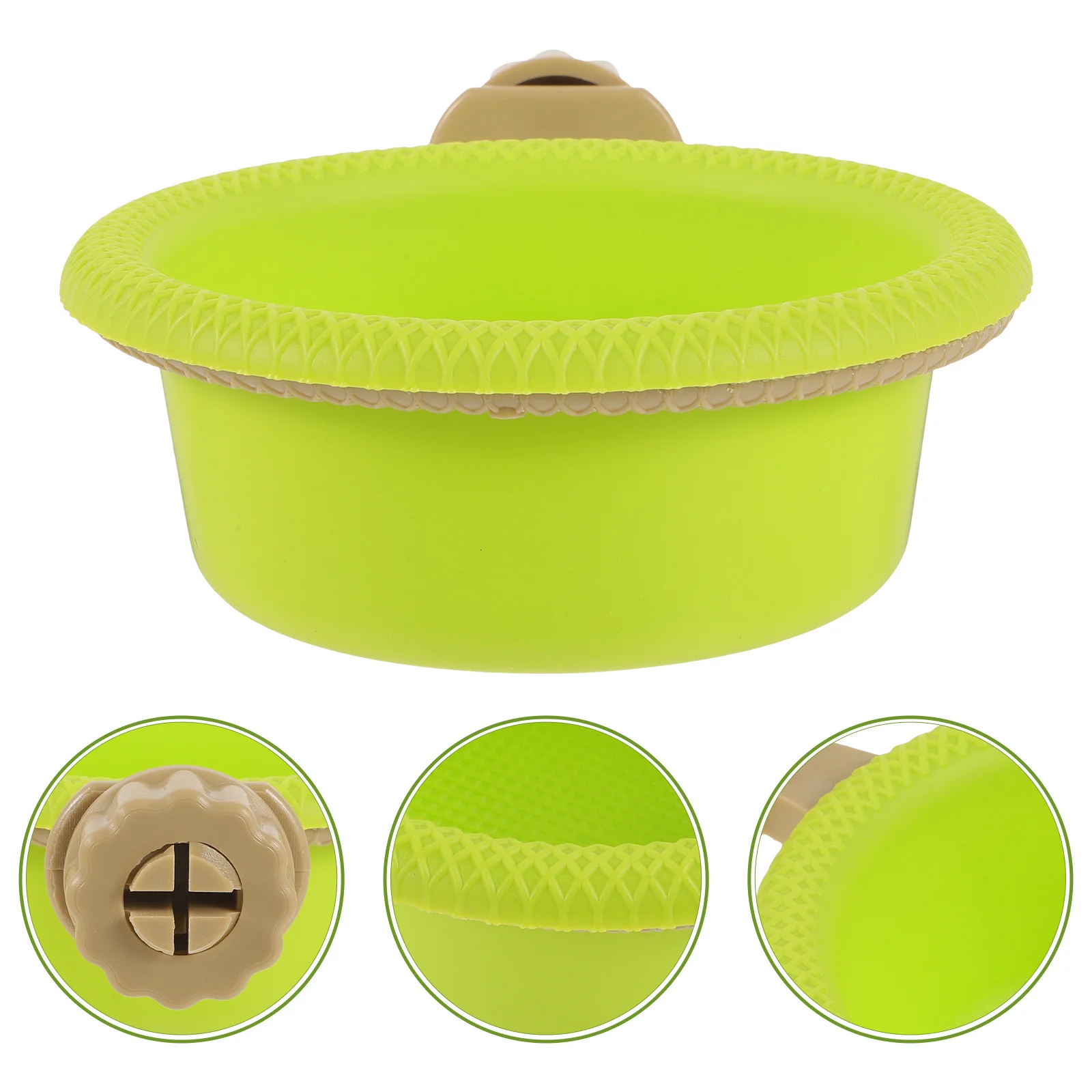 

1Set Bird Bath Cage Plastic Parrot Bathing Tub Storage Stand Detachable Perch Small Bird Bathing Container Canary Finch Parakeet