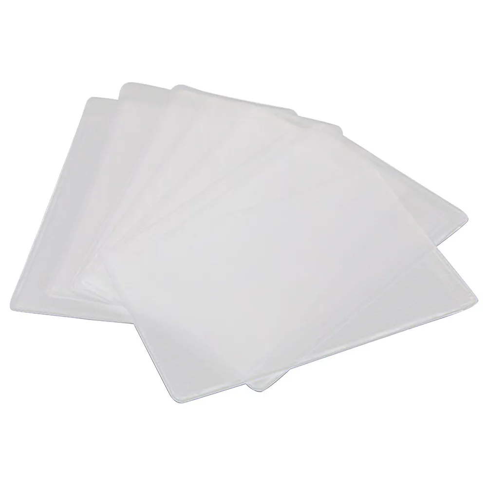 12Pcs Transparent Bus Card Cover Dull Polish Protective Holder Bank Identity Card Organizer Sleeve Cover Transparent