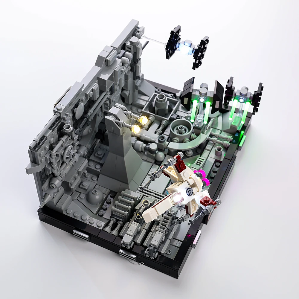 LED-Beleuchtungsset für LEGO Todesstern Trench Run Diorama 75329 Bausteine