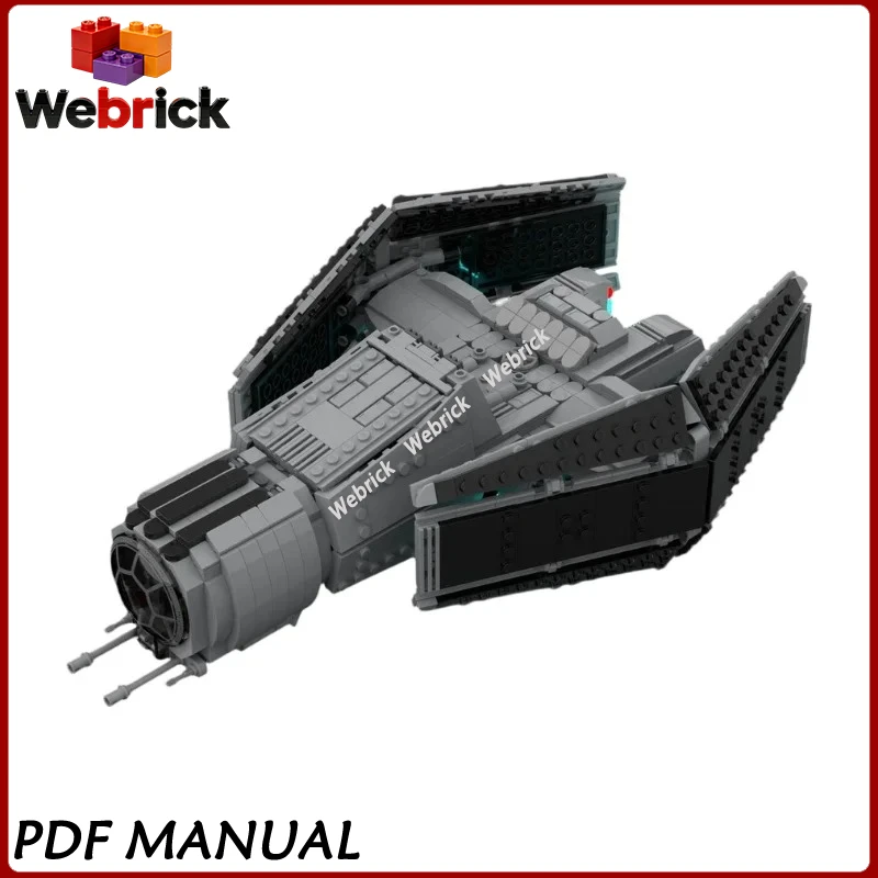 

Sci-Fi Space Fighter TIE Scimitar MOC Building Blocks Imperial Advanced Starfighter Model Assembly Bricks Set Adult Toy