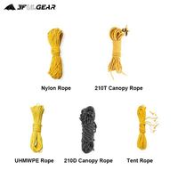3F UL GEAR 2/4mm 20m Multifunction Reflective Tent Rope Camping Tent Line With 6 Free Knots Windproof Rope Tent Accessories