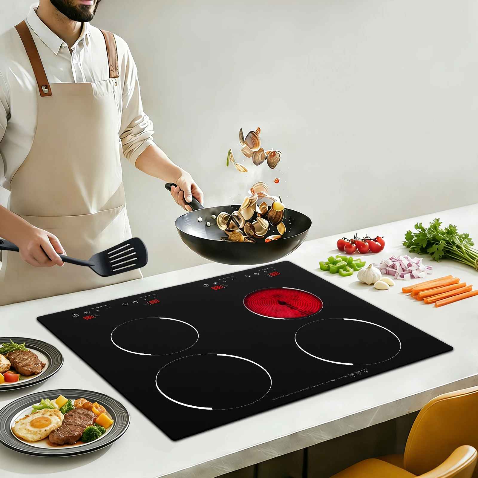 Kitchen Appliances For Kids - Verre infrarood elektrische kookplaat met 4