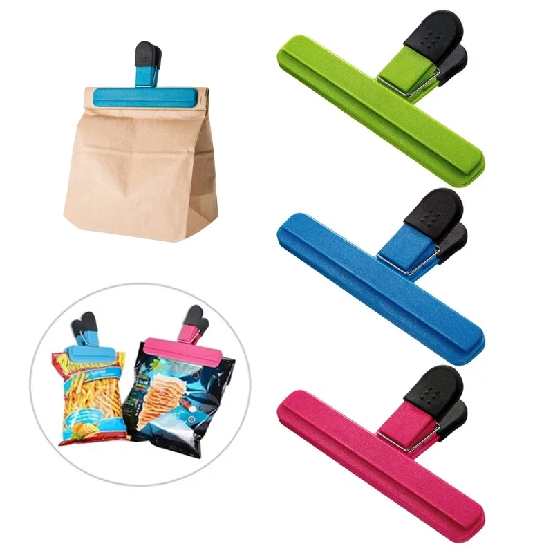 

Portable Bag Clips Kitchen Storage Food Snack Seal Sealing Bag Clips Sealer Clamp Plastic Tool Kitchen Organization Accessories