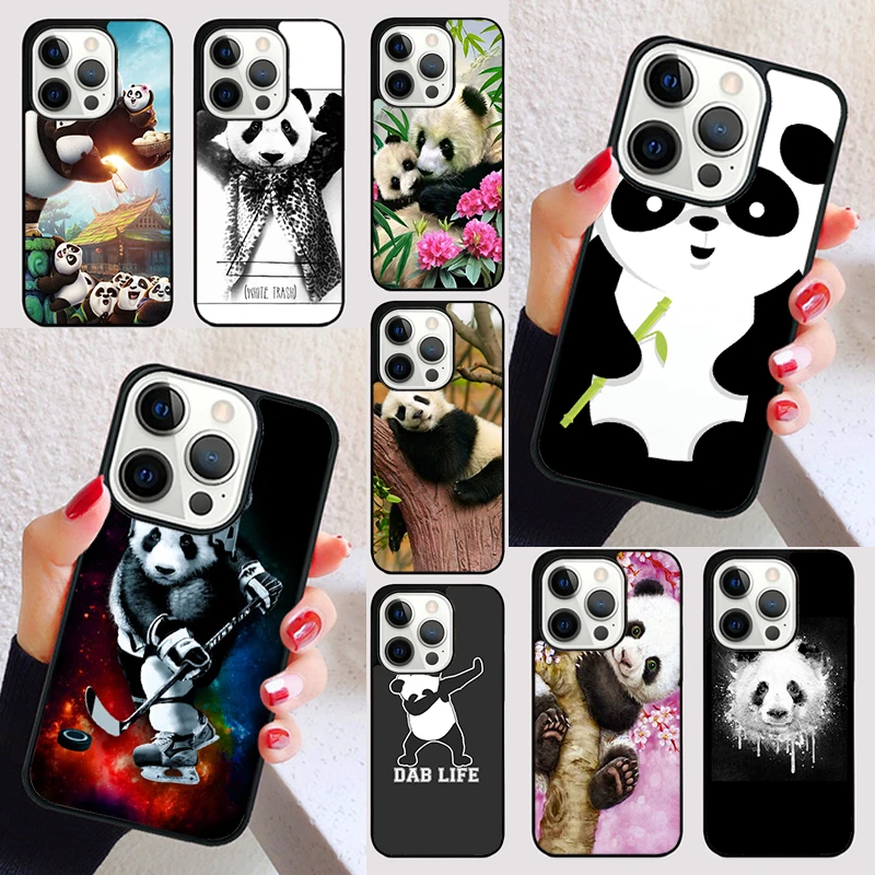 Милый чехол для телефона с рисунком панды «keep calm and be a pandicorn» для iPhone 15 13 12 11 14 Pro Max Mini X XR XS Max SE 2020 7 8 15 Plus